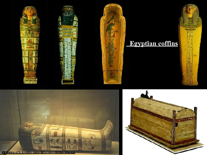  Egyptian coffins PP Design of T. Loessin; Akins H. S. ; photo British