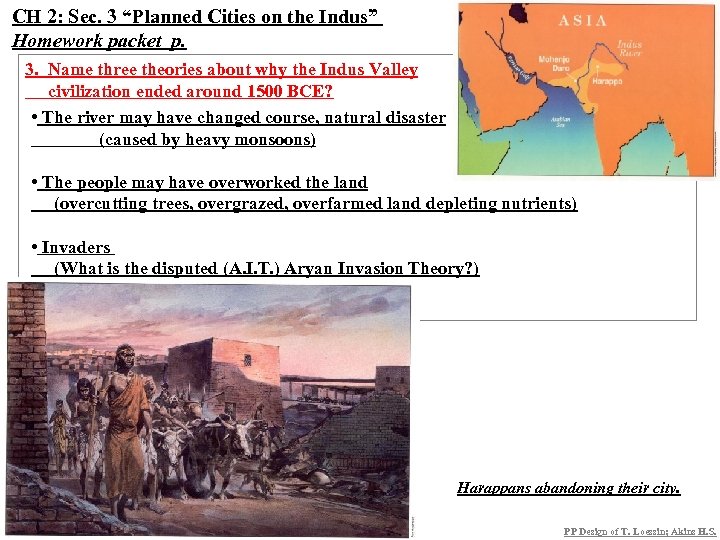 CH 2: Sec. 3 “Planned Cities on the Indus” Homework packet p. 3. Name