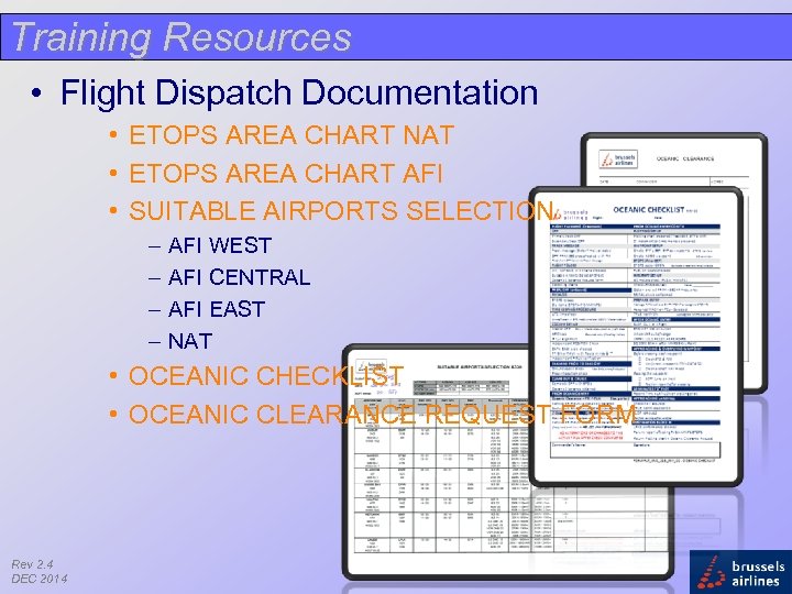 Training Resources • Flight Dispatch Documentation • ETOPS AREA CHART NAT • ETOPS AREA