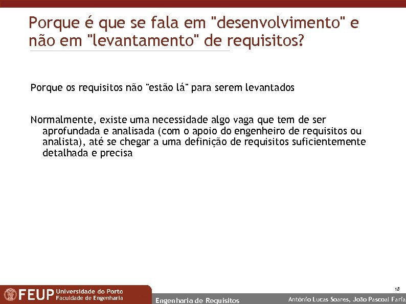 Porque é que se fala em 