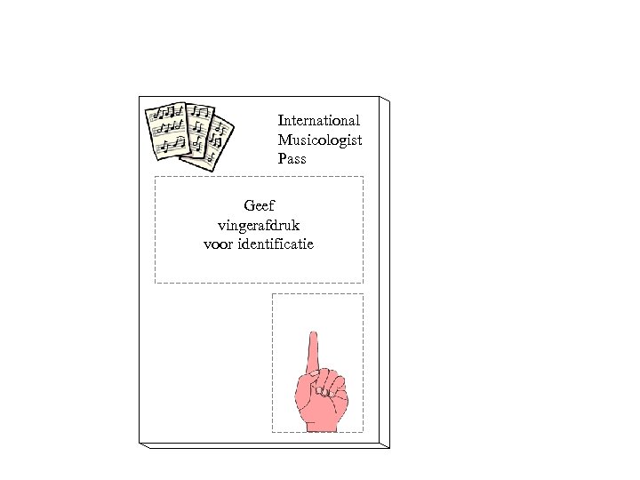 International Musicologist Pass Geef vingerafdruk voor identificatie 