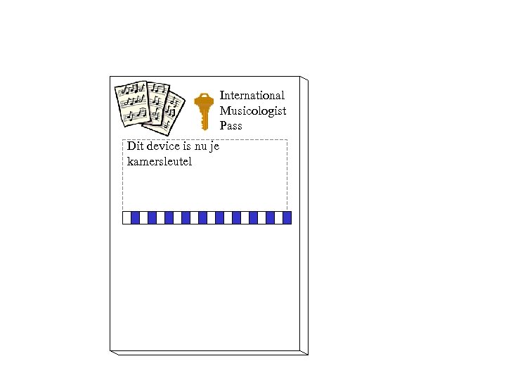 International Musicologist Pass Dit device is nu je kamersleutel 