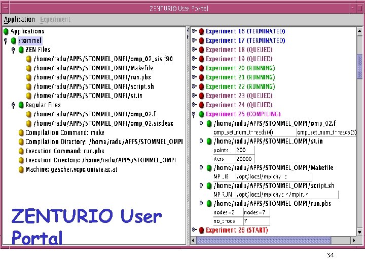 ZENTURIO User Portal 34 