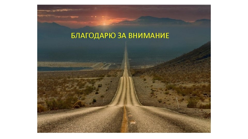 БЛАГОДАРЮ ЗА ВНИМАНИЕ 