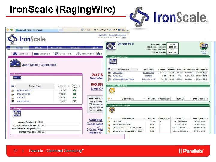 Iron. Scale (Raging. Wire) 37 Parallels – Optimized Computing. TM 