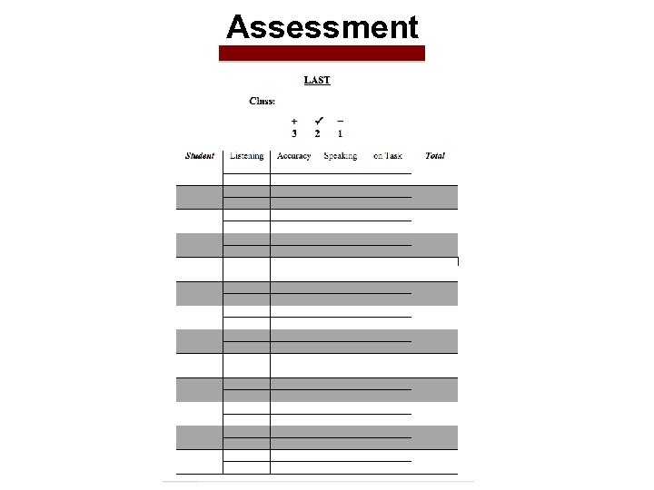 Assessment 