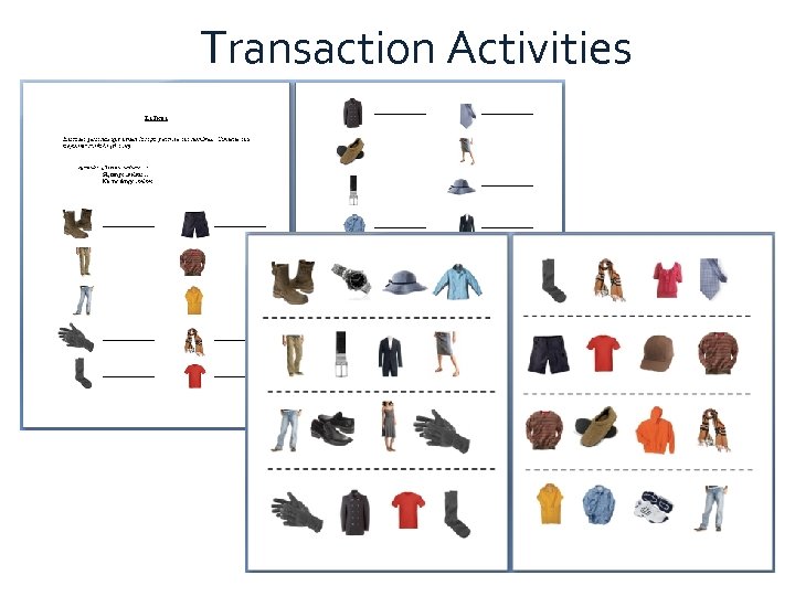 Transaction Activities 
