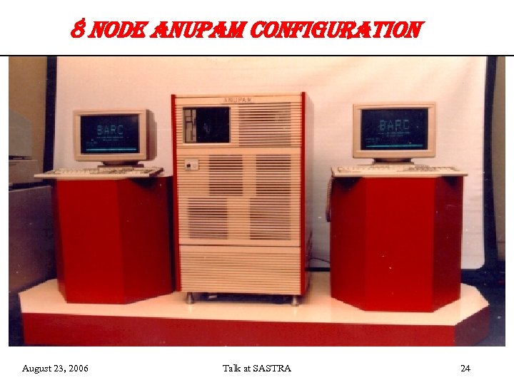 8 no. De an. Upam confi. GURation August 23, 2006 Talk at SASTRA 24