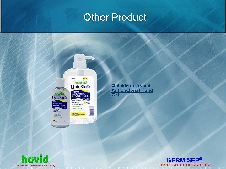 Other Product Quicklean Instant Antibacterial Hand Gel GERMISEP COMPLETE SOLUTION TO DISINFECTION 