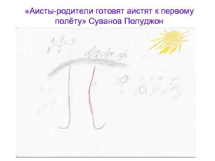  «Аисты-родители готовят аистят к первому полёту» Суванов Полуджон 