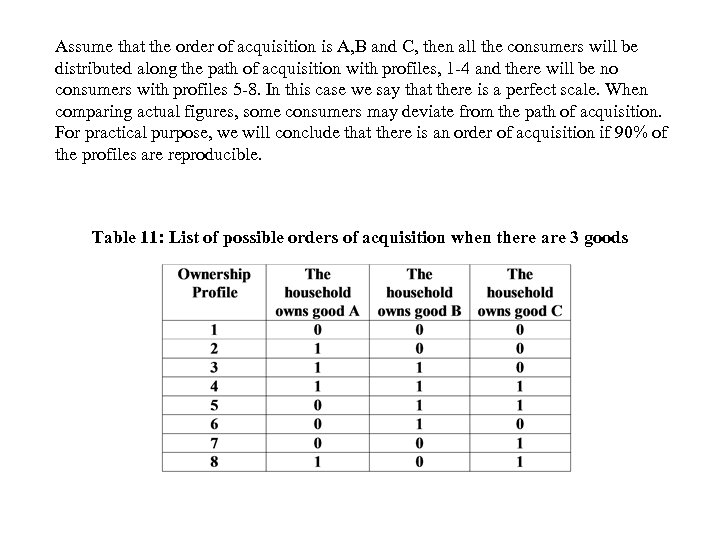 Assume that the order of acquisition is A, B and C, then all the