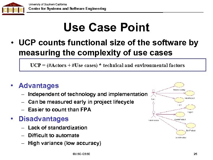 University of Southern California Center for Systems and Software Engineering Use Case Point •