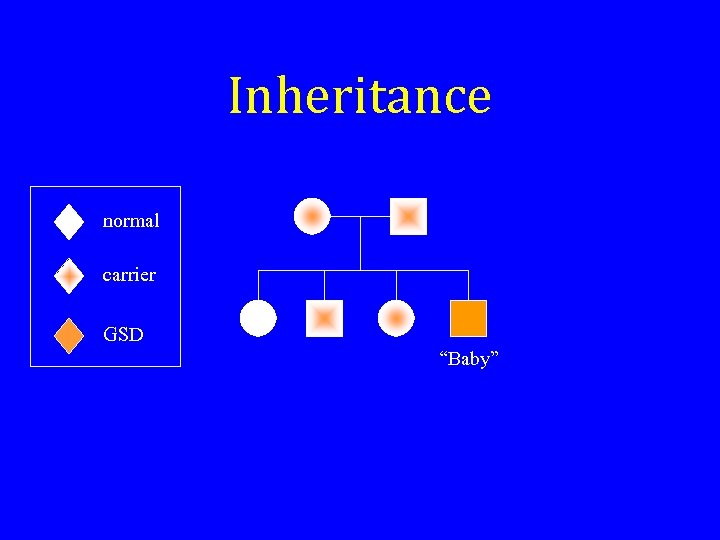 Inheritance normal carrier GSD “Baby” 