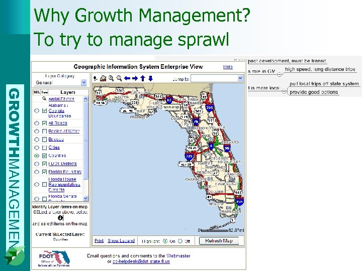 Why Growth Management? To try to manage sprawl GROWTHMANAGEMENT 