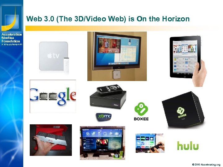 Web 3. 0 (The 3 D/Video Web) is On the Horizon Acceleration Studies Foundation
