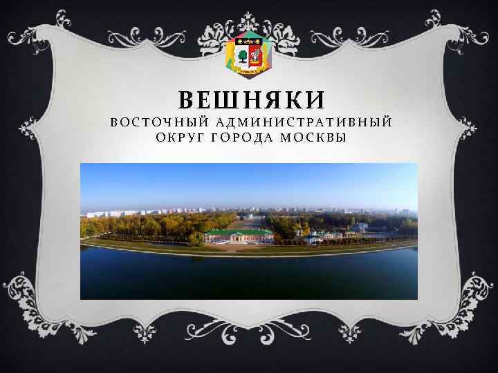 ВЕШНЯКИ ВОСТОЧНЫЙ АДМИНИСТРАТИВНЫЙ ОКРУГ ГОРОДА МОСКВЫ 