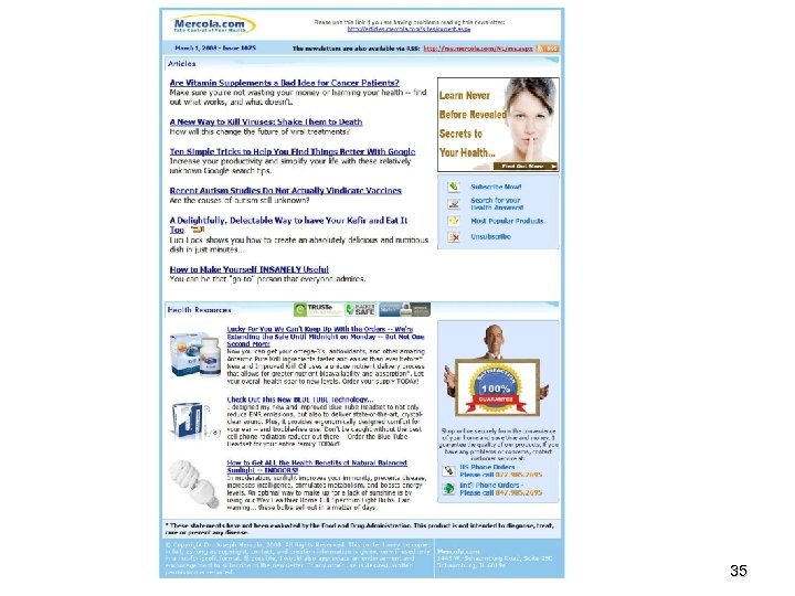 Email Newsletter Dr. Mercola March 26, 2008 35 