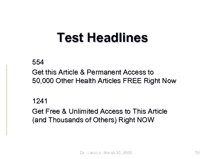 Test Headlines 554 Get this Article & Permanent Access to 50, 000 Other Health