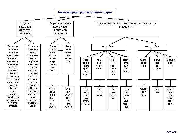 Биоконверсия растительного сырья Предвар ительная обработка сырья Перколяционный гидролиз при повышенных давлении и температуре,