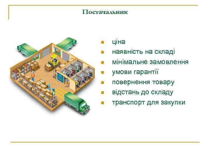 Постачальник n n n n ціна наявність на складі мінімальне замовлення умови гарантії повернення