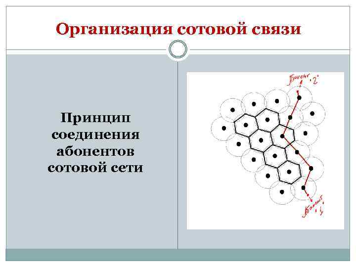 Организация сотовой связи Принцип соединения абонентов сотовой сети 