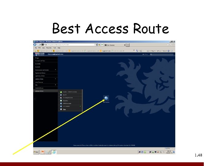 Best Access Route 1. 48 48 