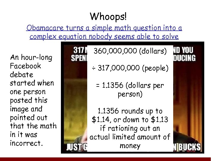 Whoops! Obamacare turns a simple math question into a complex equation nobody seems able