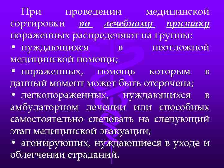 Пирогов о медицинской сортировке