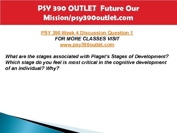 VCT 320 Empower. OUTLET Future Our PSY 390 and Inspiring/vct 320 mart. com Mission/psy