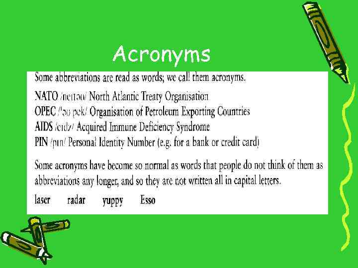 Acronyms 