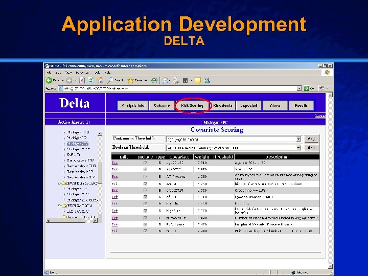Slide 27 © 2003 By Default! Application Development DELTA A Free sample background from