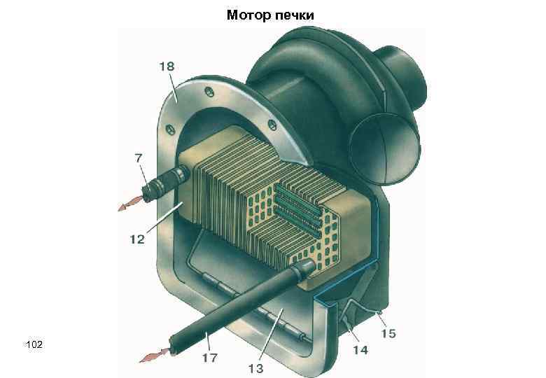 Мотор печки 102 