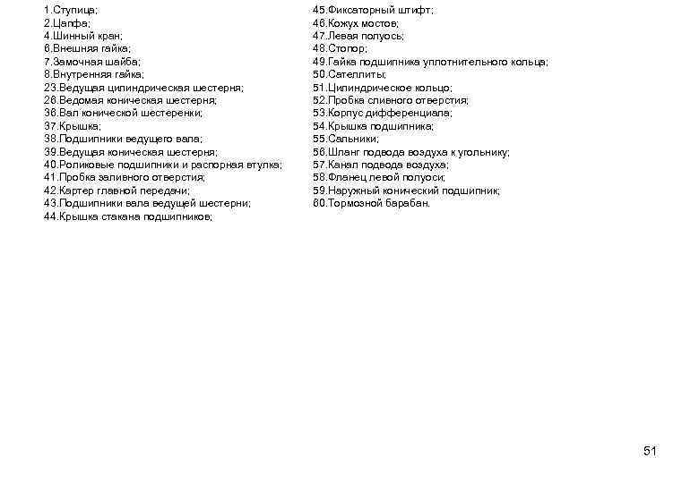 1. Ступица; 2. Цапфа; 4. Шинный кран; 6. Внешняя гайка; 7. Замочная шайба; 8.