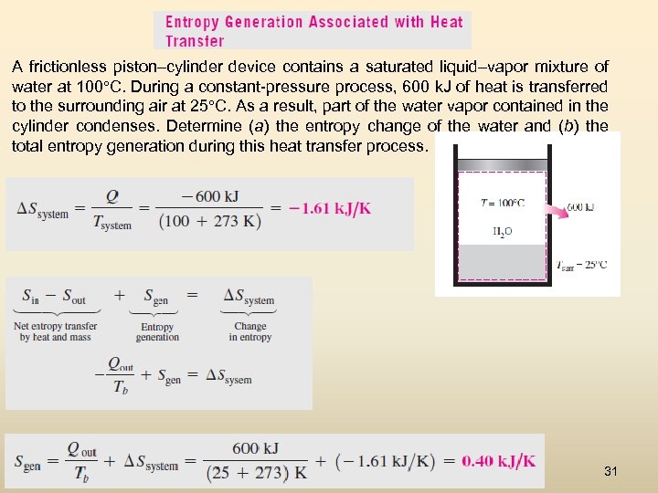 A frictionless piston–cylinder device contains a saturated liquid–vapor mixture of water at 100°C. During