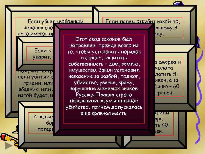 Если убьет свободный Если палец отрубит какой-то, человек свободного, то заплати потерпевшему 3 него