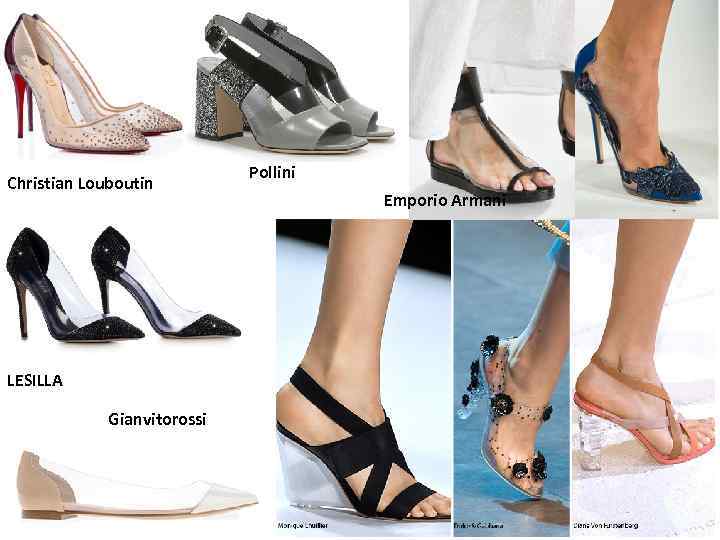 Christian Louboutin LESILLA Gianvitorossi Pollini Emporio Armani 