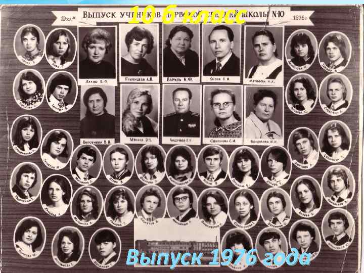 10 б класс Выпуск 1976 года 