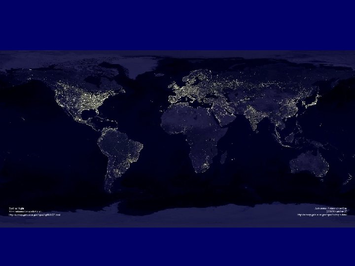 Earth at night 
