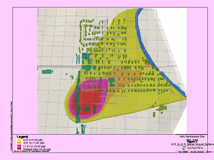 11/05/2003 o: hills_iaprojectsfiguresround 2r 2_18_to_21 ft. ppt Legend 0. 01 to 4. 00 ppb