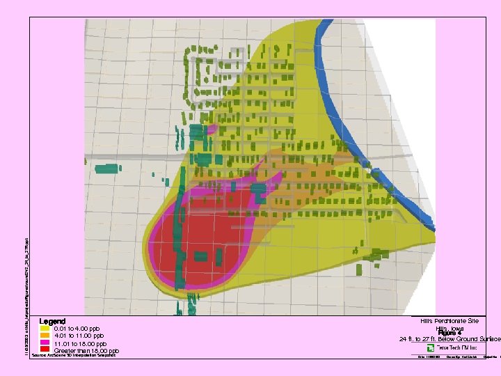 11/05/2003 o: hills_iaprojectsfiguresround 2r 2_24_to_27 ft. ppt Legend 0. 01 to 4. 00 ppb