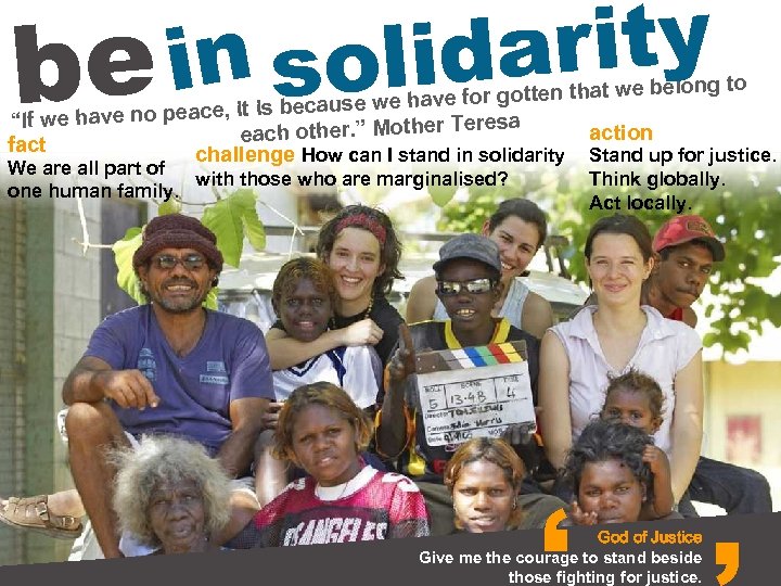 arity e in solid b ng to r gotten that we belo e we