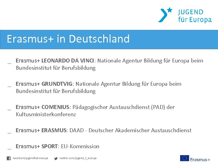 Erasmus+ in Deutschland _ Erasmus+ LEONARDO DA VINCI: Nationale Agentur Bildung für Europa beim