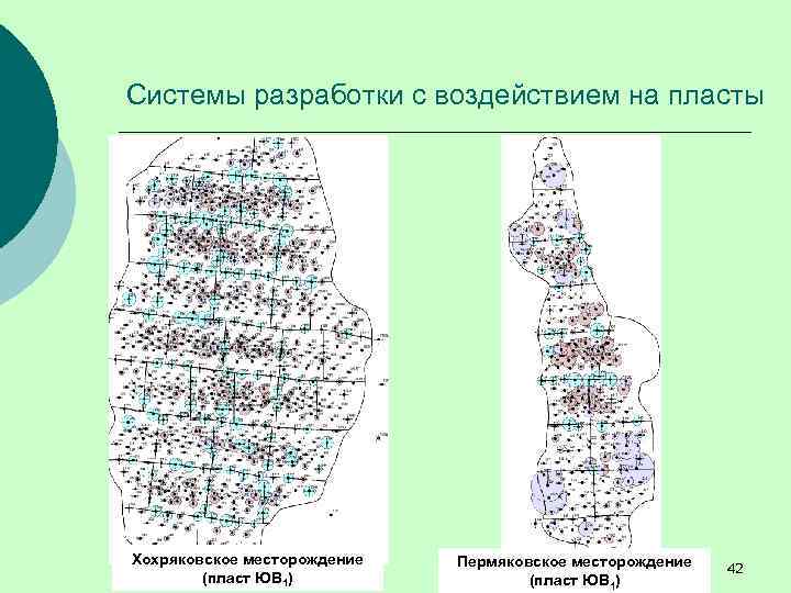 Системы разработки с воздействием на пласты Хохряковское месторождение (пласт ЮВ 1) Пермяковское месторождение (пласт