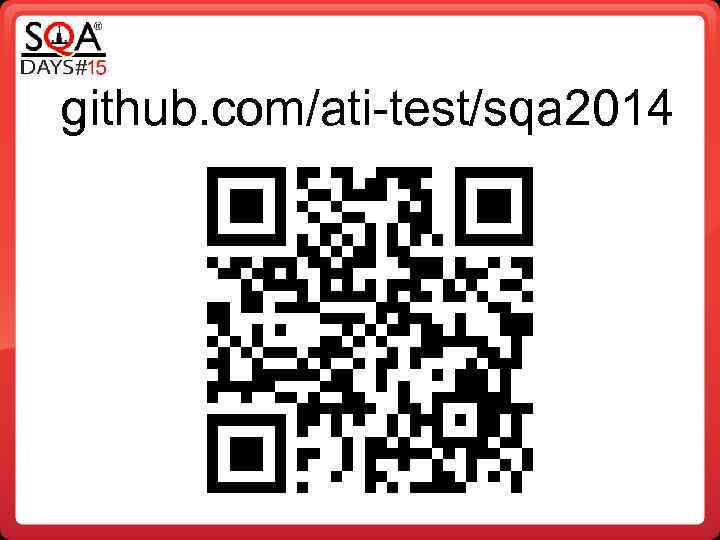 github. com/ati-test/sqa 2014 
