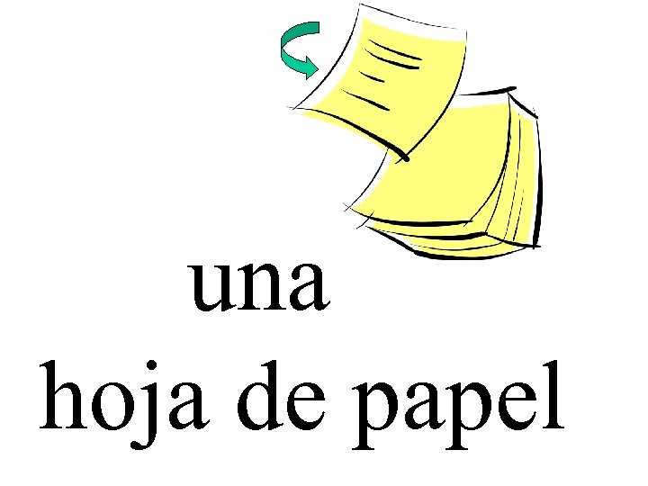 una hoja de papel 