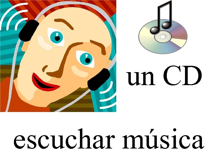 un CD escuchar música 