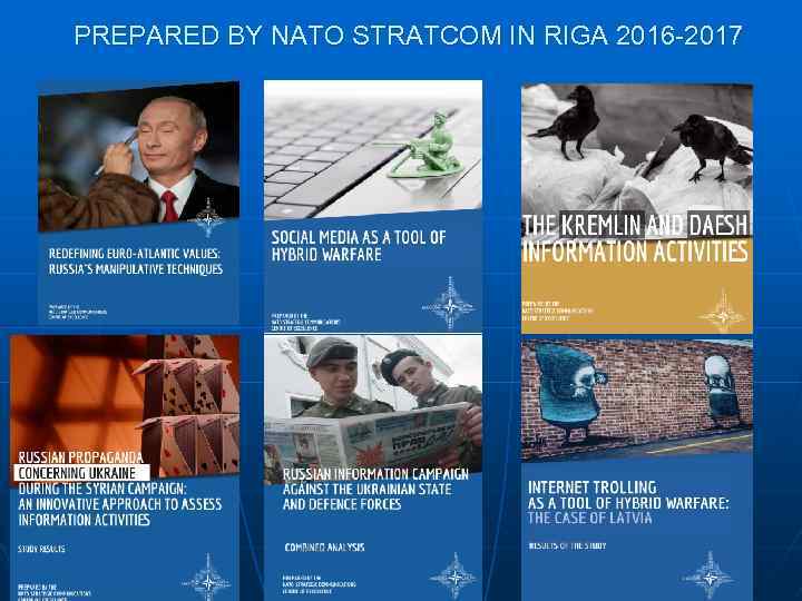 PREPARED BY NATO STRATCOM IN RIGA 2016 -2017 SMIRNOV_MGIMO 23 