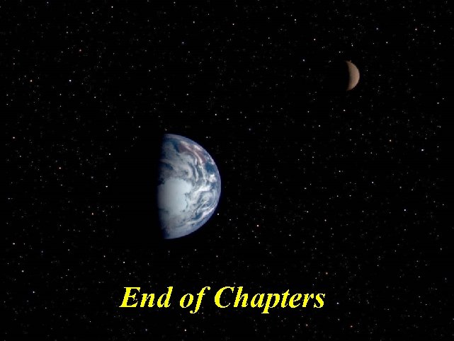 End of Chapters 