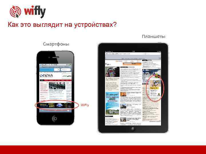 Как это выглядит на устройствах? Планшеты Смартфоны 