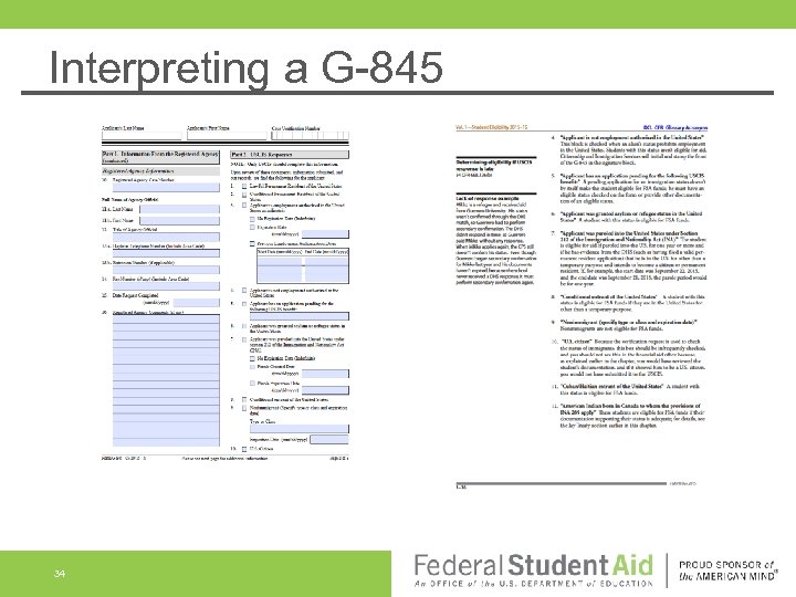 Interpreting a G-845 34 